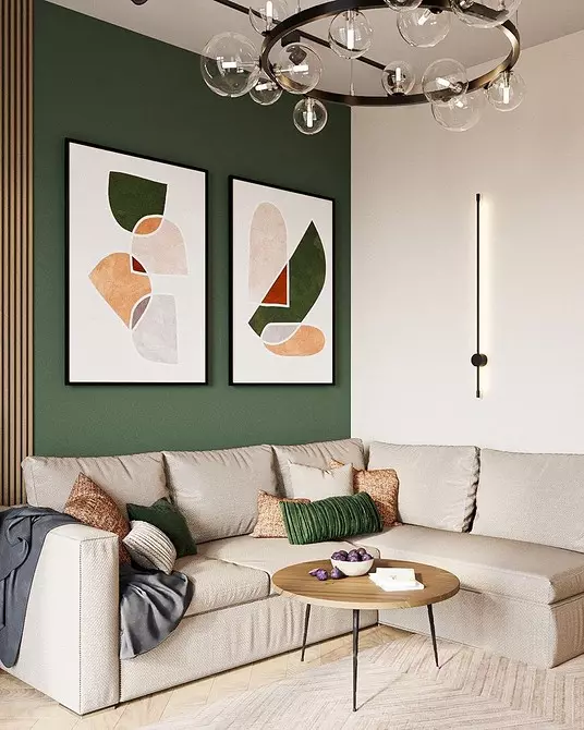 Ofbyldings oer de sofa: 6 regels en tips foar it kiezen fan en lokaasje 6643_75