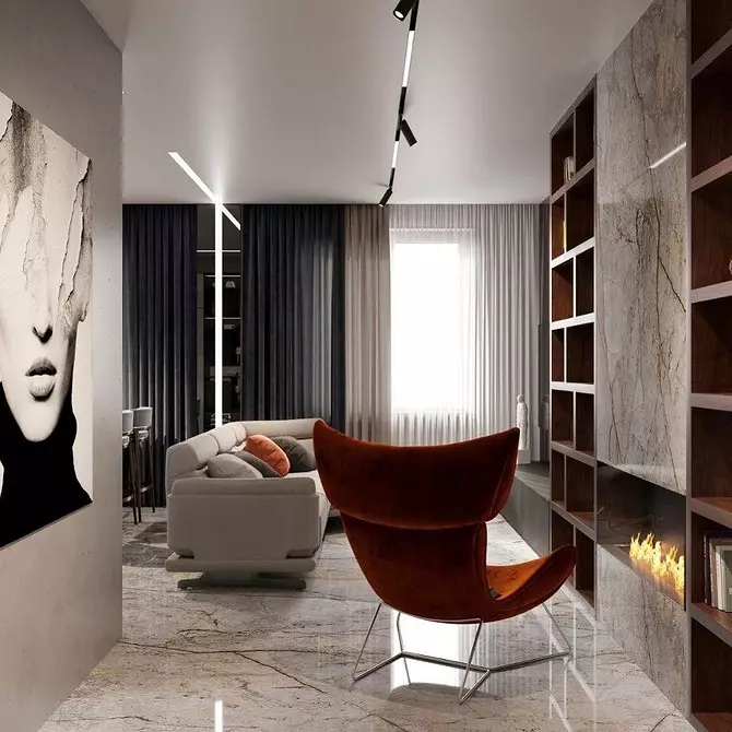 Maak een ideale zachte zone in de woonkamer: 7 manieren om bank en fauteuils te combineren 6660_10