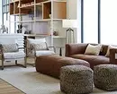 Lumikha ng isang perpektong soft zone sa living room: 7 mga paraan upang pagsamahin ang sofa at armchairs 6660_29