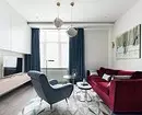 Ustvarite idealno mehko območje v dnevni sobi: 7 načinov za kombiniranje kavč in naslanjače 6660_34
