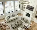 Crea una zona blanda ideal en la sala de estar: 7 maneras de combinar sofá y sillones 6660_64