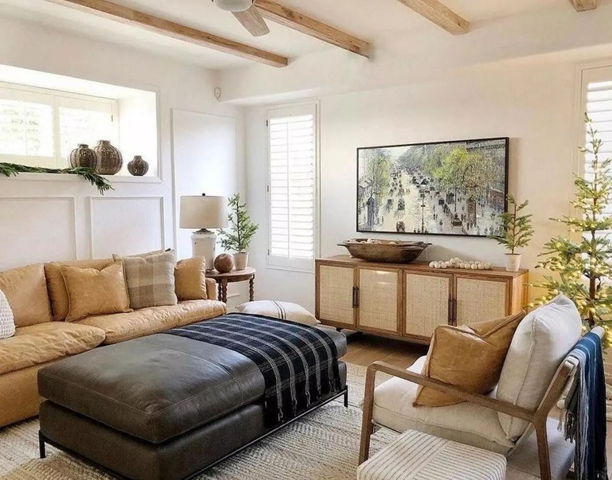 Crea una zona blanda ideal en la sala de estar: 7 maneras de combinar sofá y sillones 6660_69