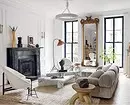 Erstellen Sie eine ideale weiche Zone im Wohnzimmer: 7 Möglichkeiten, Sofa und Sessel zu kombinieren 6660_7