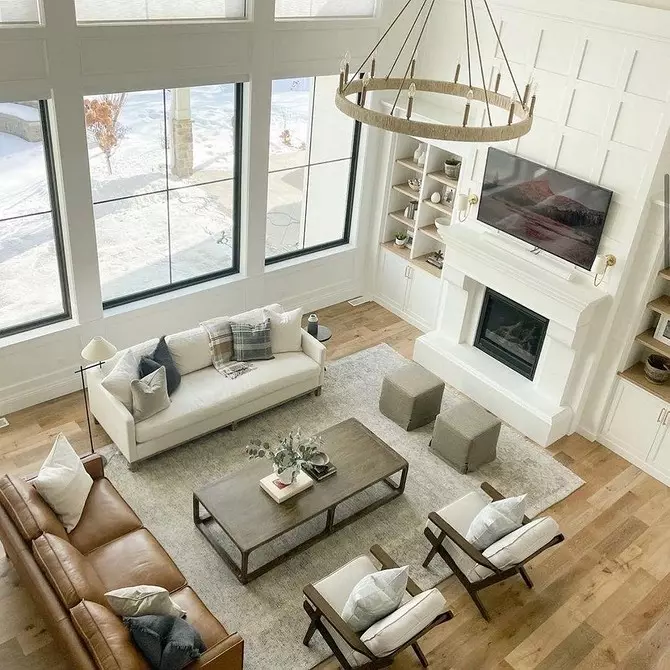 Crie uma zona macia ideal na sala de estar: 7 maneiras de combinar sofá e poltronas 6660_70