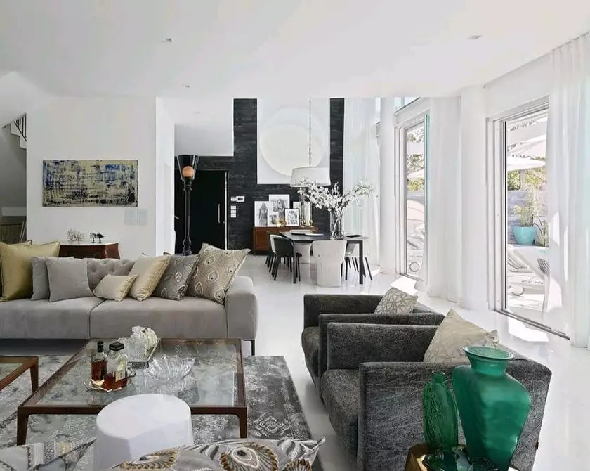 Crea una zona blanda ideal en la sala de estar: 7 maneras de combinar sofá y sillones 6660_72