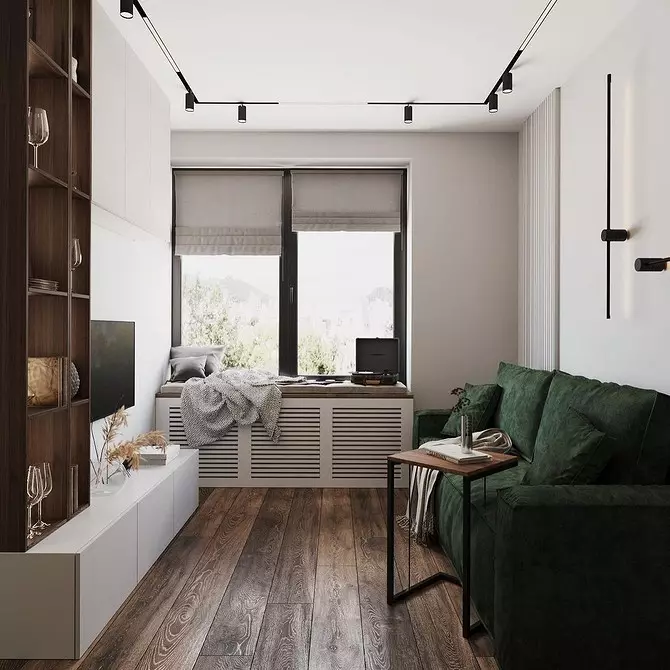 Módní záclony v obývacím pokoji v moderním stylu (52 fotografií) 6680_10