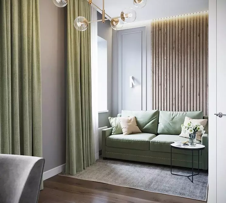 Módní záclony v obývacím pokoji v moderním stylu (52 fotografií) 6680_107