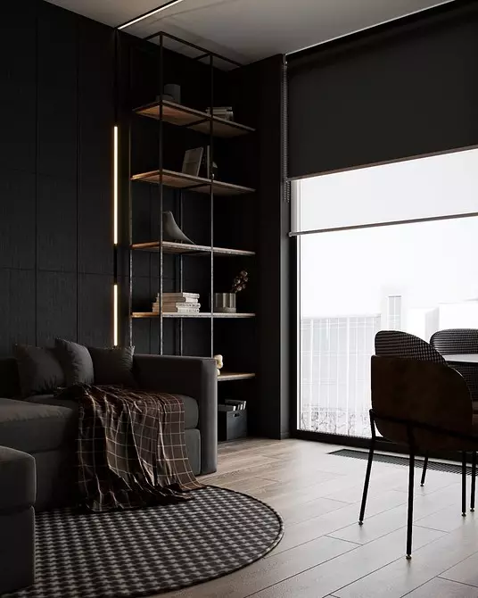 Módní záclony v obývacím pokoji v moderním stylu (52 fotografií) 6680_27