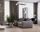Fashionable curtains sa living room sa modernong estilo (52 mga larawan) 6680_32