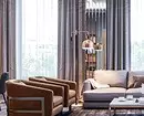 Trendiga gardiner i vardagsrummet i modern stil (52 foton) 6680_34