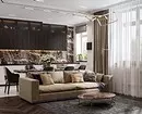 Módní záclony v obývacím pokoji v moderním stylu (52 fotografií) 6680_36