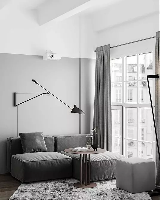 आधुनिक शैली में रहने वाले कमरे में फैशनेबल पर्दे (52 फोटो) 6680_41