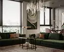 Fashionable curtains sa living room sa modernong estilo (52 mga larawan) 6680_76
