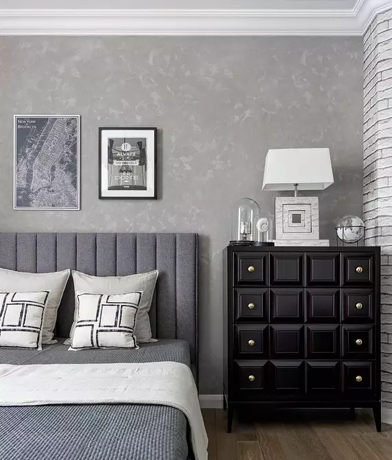Apartment for big family: Modern classic in gray-blue gamme 6822_32