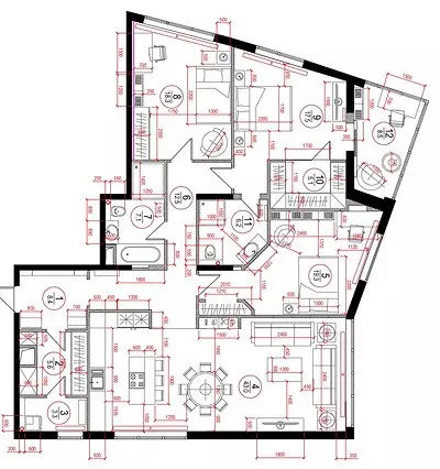 Apartamento para Big Family: Modern Classic em Gray-Blue Gamme 6822_37