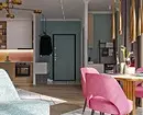 Kleines Studio, in dem sie ein Schlafzimmer, ein Wohnzimmer und ein Ankleidezimmer fanden 6867_14