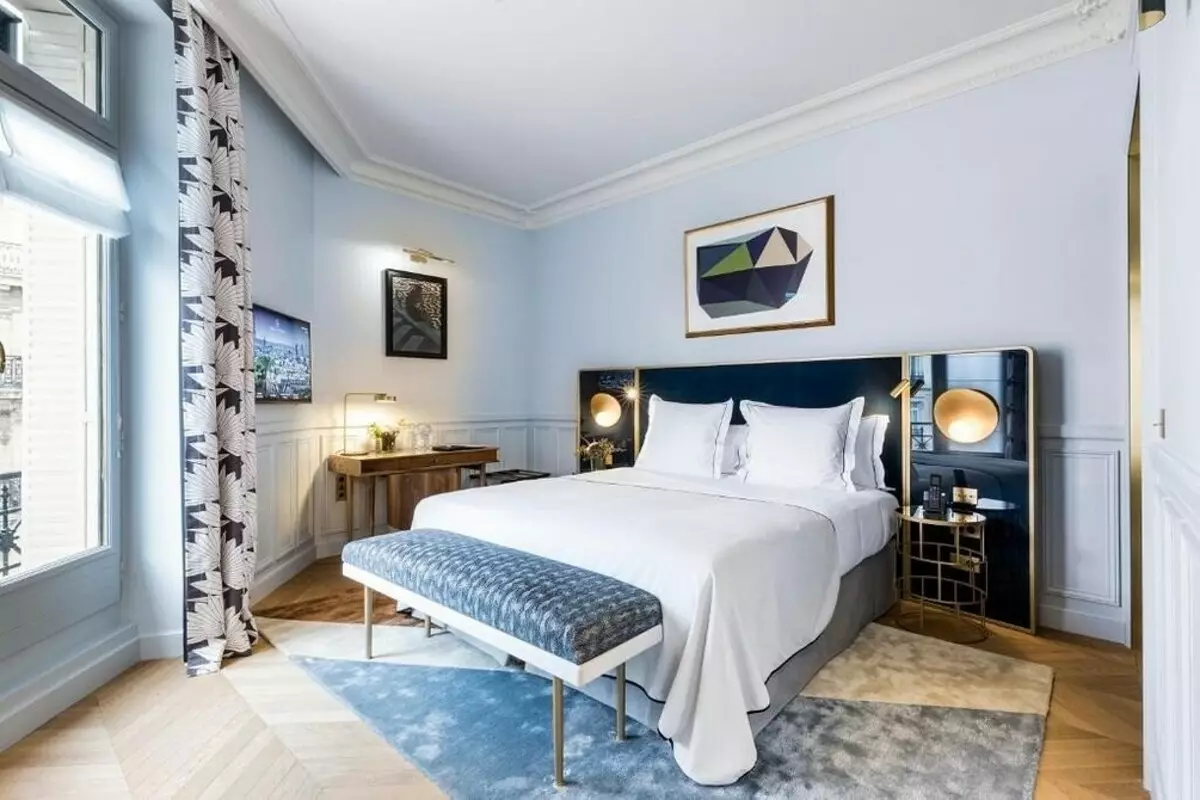 10 Idea untuk bilik tidur, Spied di hotel terbaik di dunia 6929_10