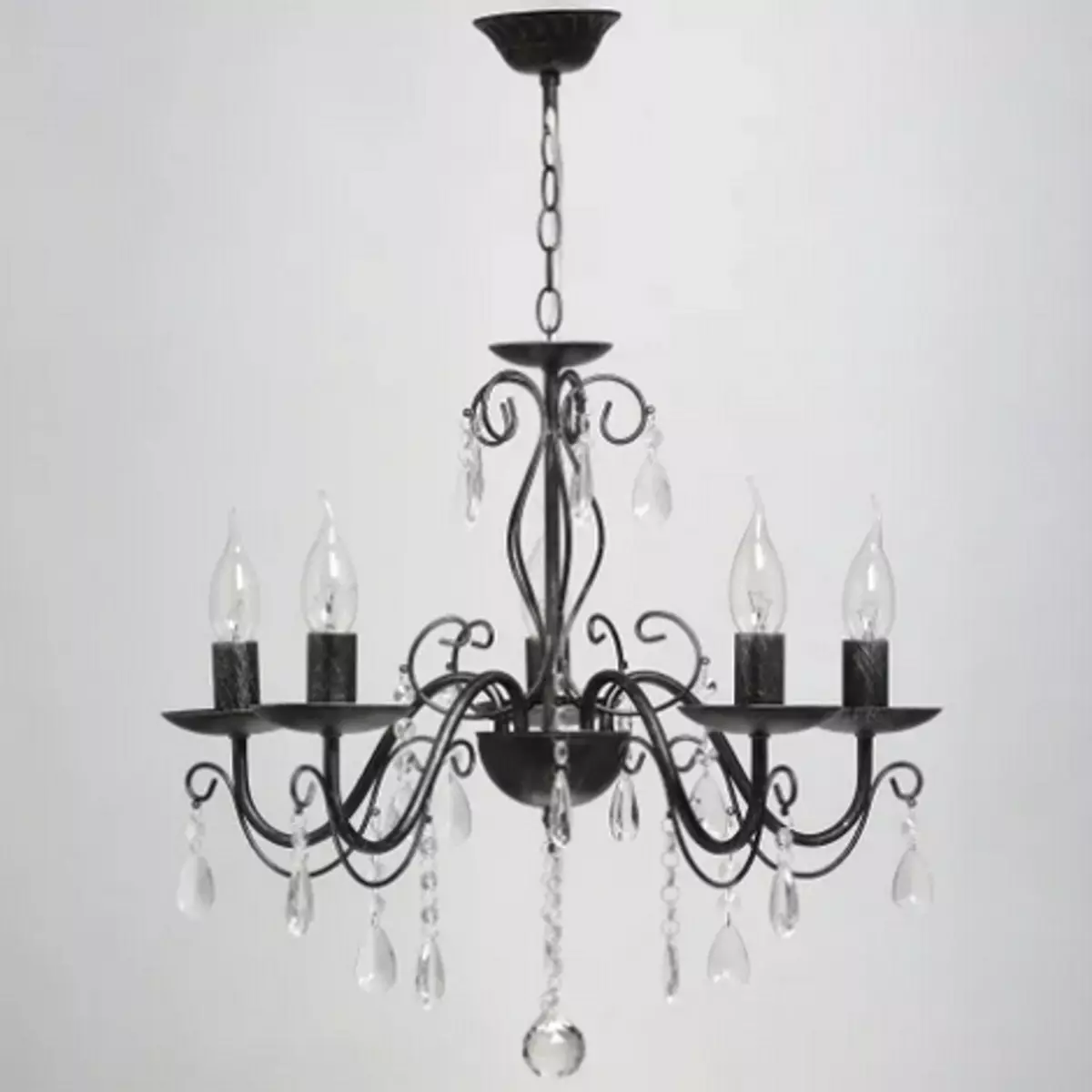 Чӣ тавр интихоб кардани chandelier зери интерея: Имконот барои 8 сабки маъмул 7013_9