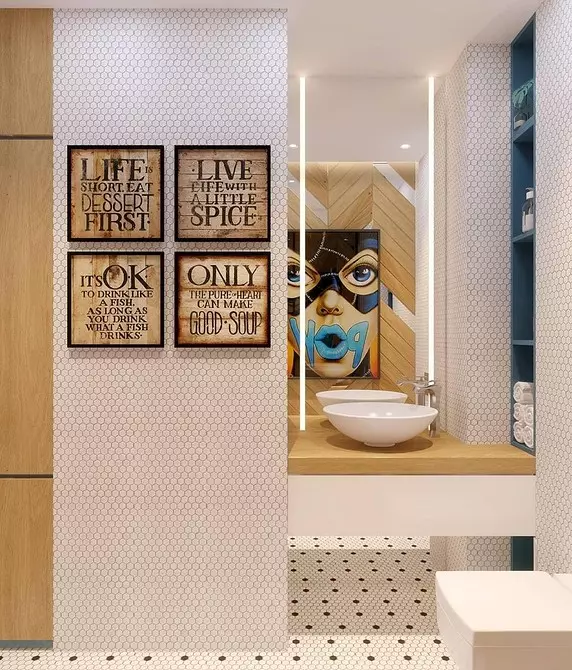 6 Cool Ideas pre dekor samostatnej kúpeľne (aby ho nepreťažoval) 7028_17