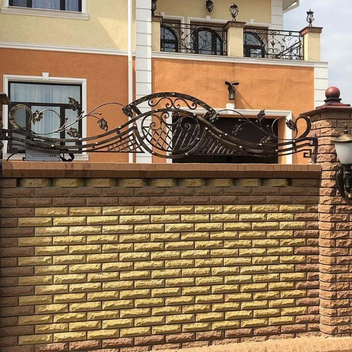 Brick Fence: Դատարկման տեսակները եւ 47 իրական լուսանկարներ 7037_56