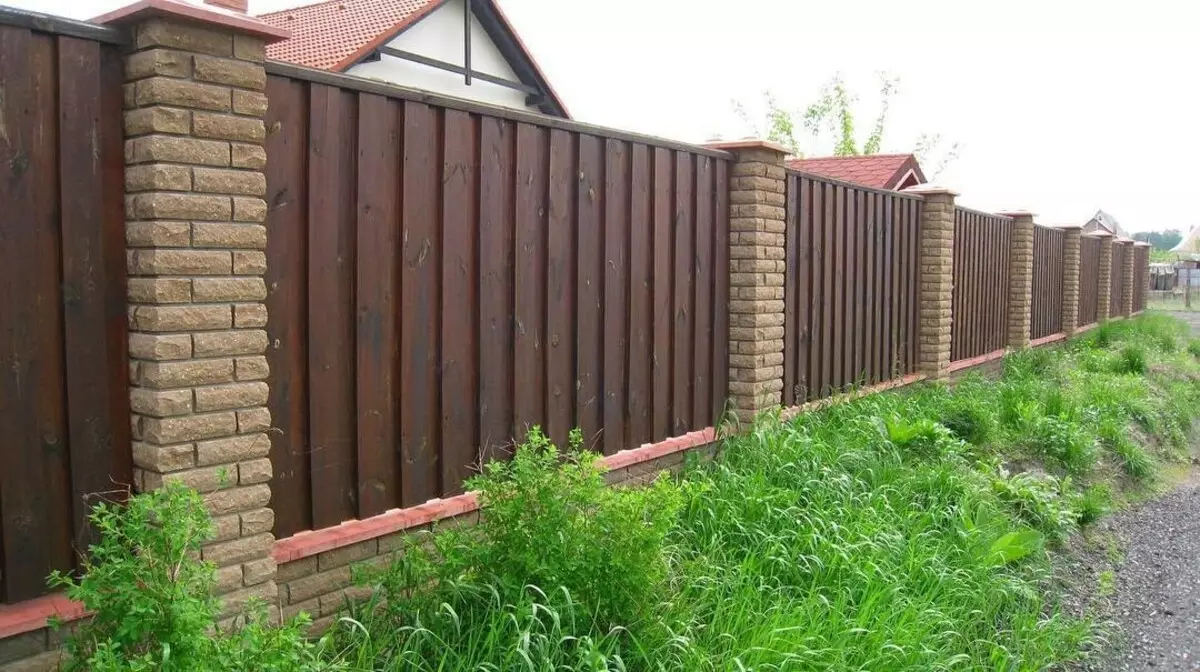 Brick Fence: Vrste polaganja in 47 realnih fotografij 7037_90
