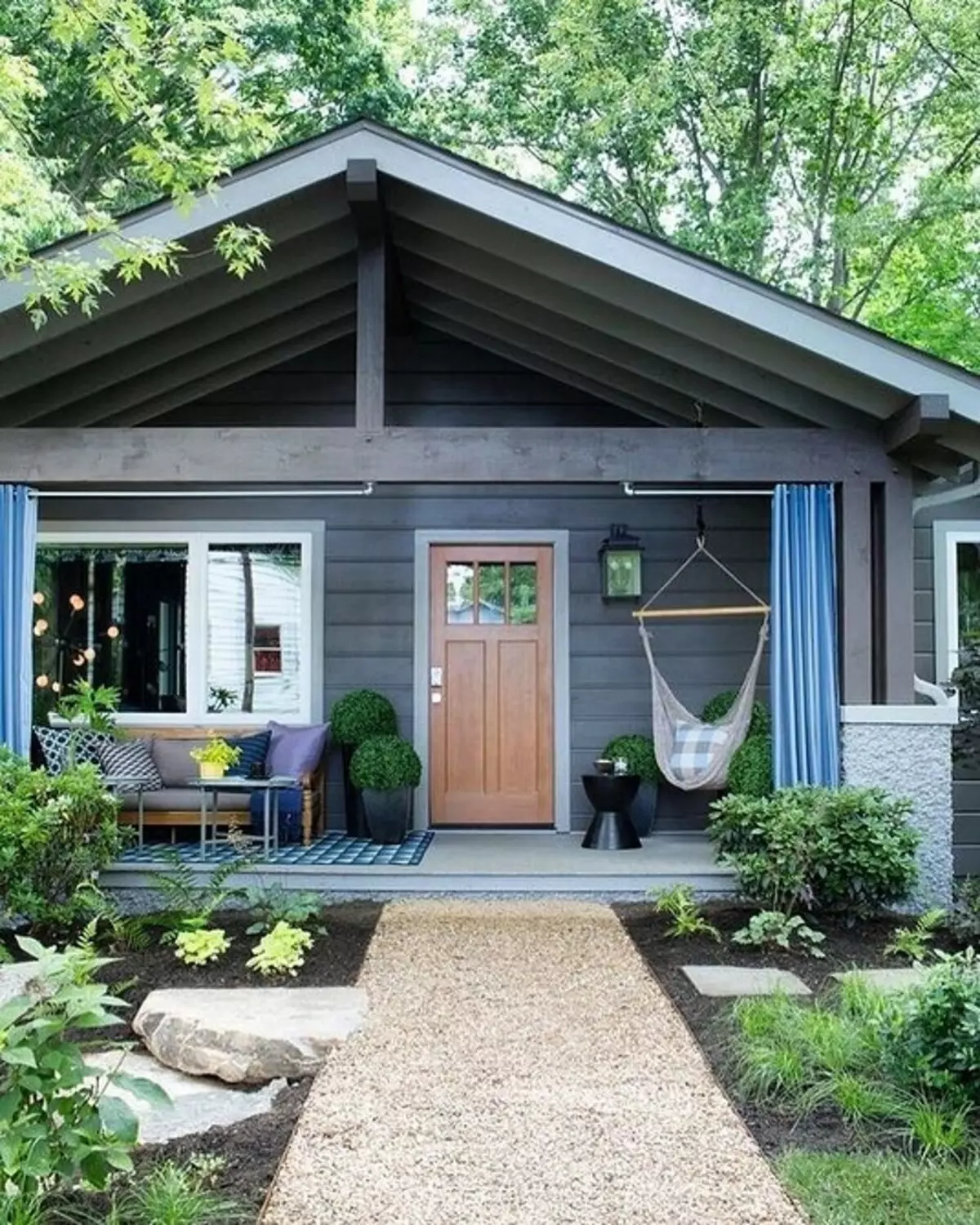 Hvordan male en veranda på hytta: Steg-for-trinns instruksjoner og 30 bilder for inspirasjon 7124_30