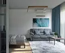 Bahagian dalam ruang tamu di apartmen: Idea reka bentuk untuk bilik 20 meter persegi. M dan 58 foto 7163_41
