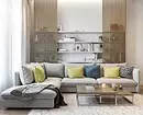داخلی اتاق نشیمن در آپارتمان: ایده های طراحی برای یک اتاق از 20 متر مربع. M و 58 عکس 7163_68