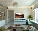 Interior ruang tamu di apartemen: desain ide untuk kamar 20 meter persegi. M dan 58 Foto 7163_90