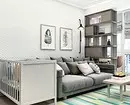 Interior ruang tamu ing apartemen: desain ide kanggo ruangan 20 meter persegi. M lan 58 foto 7163_91