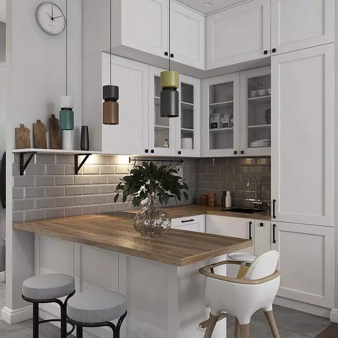 Tendances 2020 dans la cuisine design: styles de mode, couleurs et accessoires 7187_17