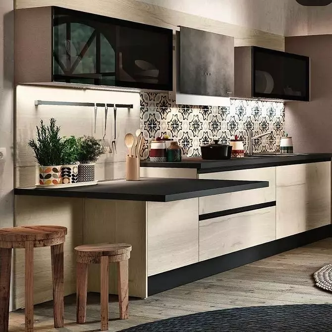 Tendances 2020 dans la cuisine design: styles de mode, couleurs et accessoires 7187_71