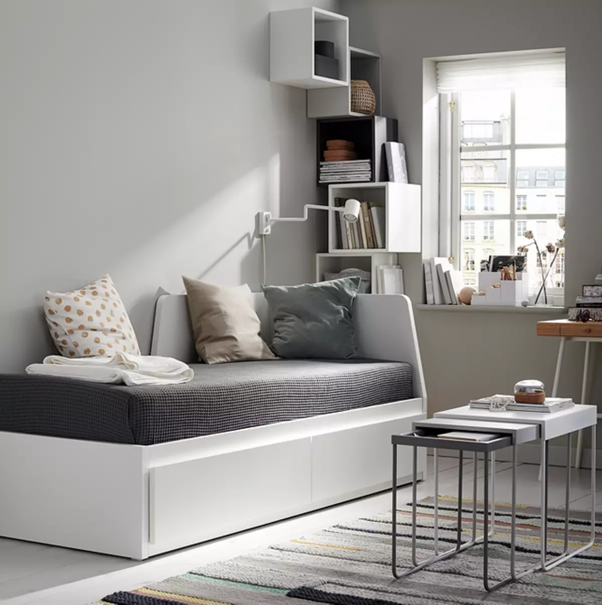 Tooling Spací místo v Melogabrites: 9 nejlepší postele, pohovky a pohovky z IKEA 7288_28