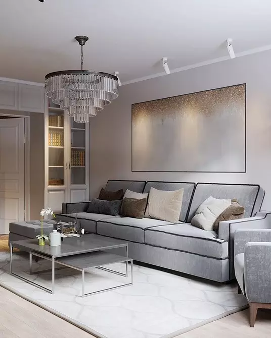 Klasik modern di apartemen kecil: 6 tips untuk menciptakan interior yang indah 7300_27