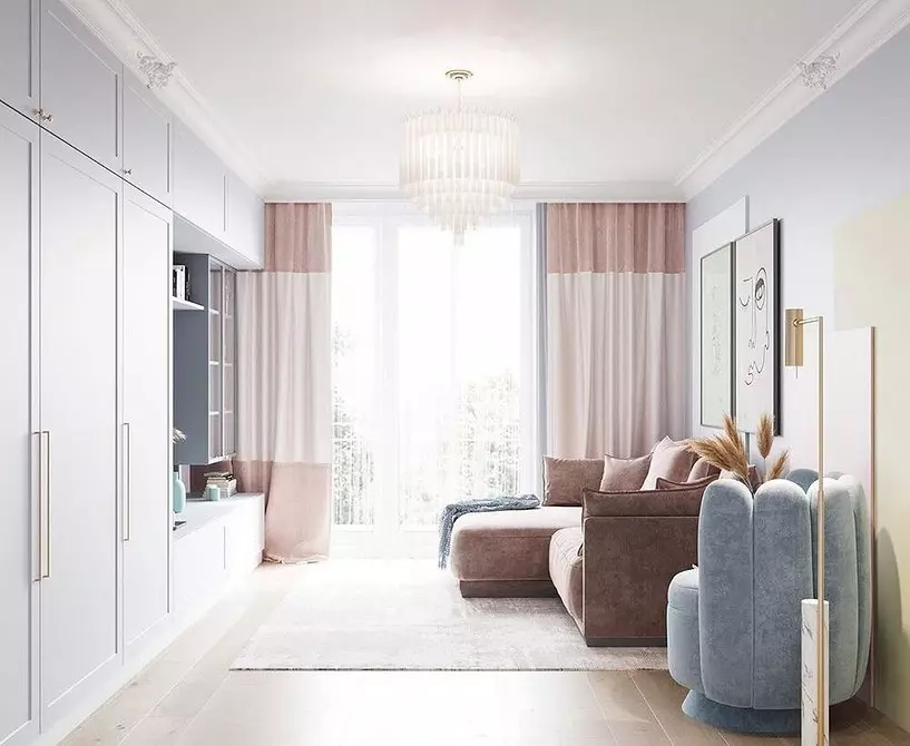 Klasik modern di apartemen kecil: 6 tips untuk menciptakan interior yang indah 7300_32