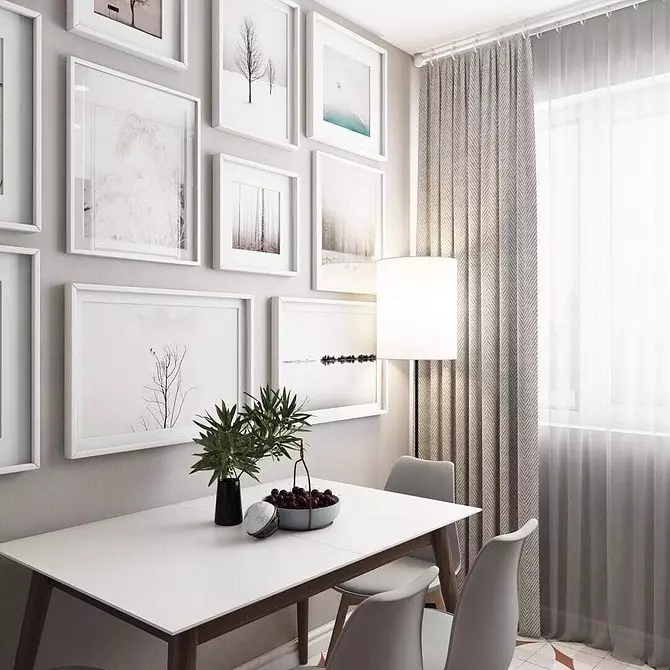 Modern Classic në një apartament të vogël: 6 këshilla për krijimin e një brendshme të bukur 7300_43