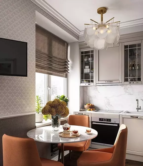 Clásico moderno nun pequeno apartamento: 6 consellos para crear un fermoso interior 7300_6