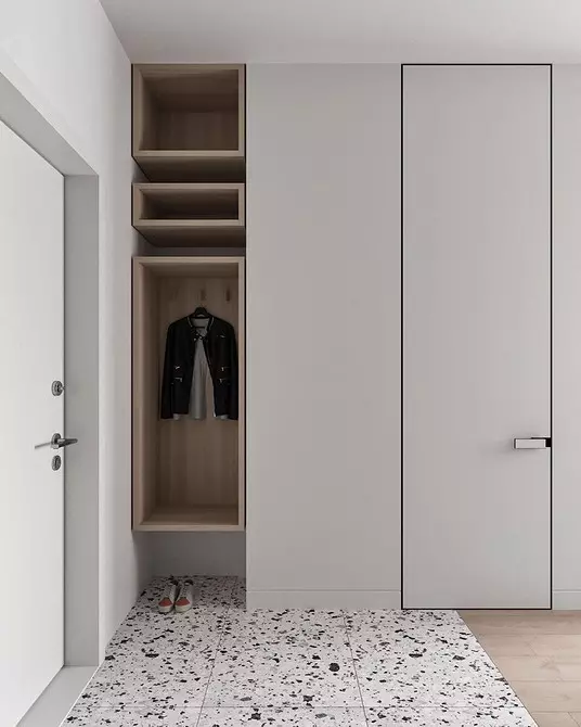 Halle mit einem Kabinett in einem modernen Stil: Ideen zum Erstellen einer schönen und komfortablen Eingabezone 7308_103
