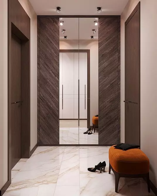 Halle mit einem Kabinett in einem modernen Stil: Ideen zum Erstellen einer schönen und komfortablen Eingabezone 7308_13