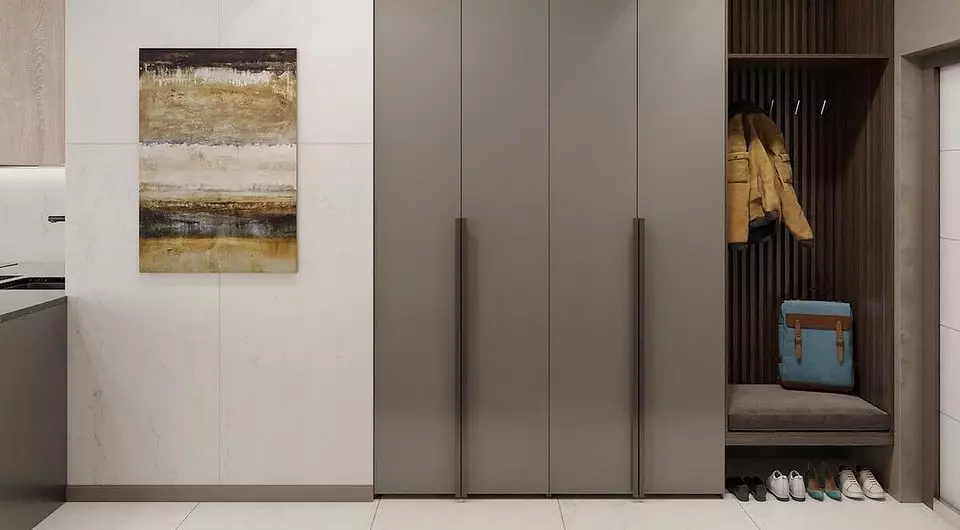 Halle mit einem Kabinett in einem modernen Stil: Ideen zum Erstellen einer schönen und komfortablen Eingabezone