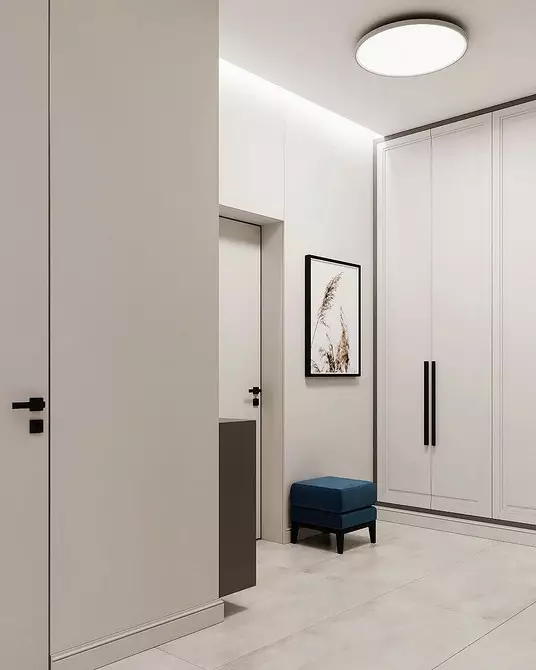 Halle mit einem Kabinett in einem modernen Stil: Ideen zum Erstellen einer schönen und komfortablen Eingabezone 7308_40
