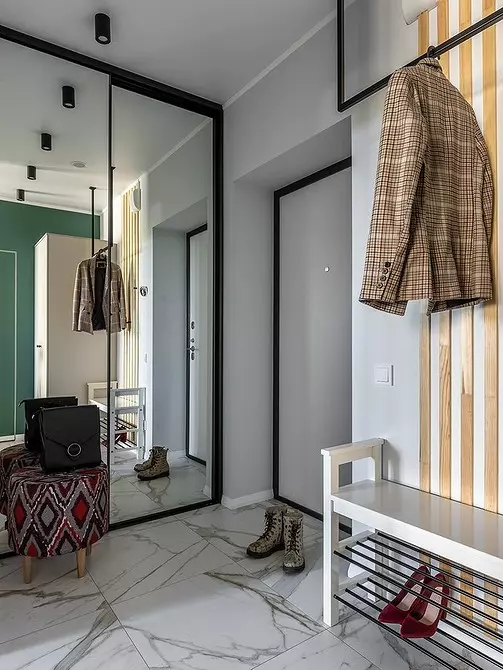 Halle mit einem Kabinett in einem modernen Stil: Ideen zum Erstellen einer schönen und komfortablen Eingabezone 7308_52