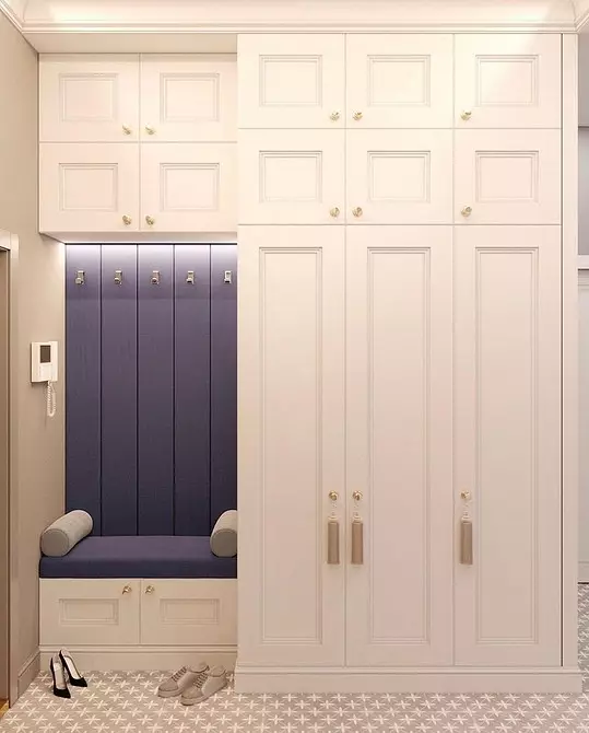 Hall avec une armoire dans un style moderne: des idées pour créer une zone d'entrée magnifique et confortable 7308_68