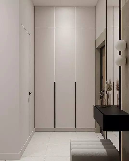 Halle mit einem Kabinett in einem modernen Stil: Ideen zum Erstellen einer schönen und komfortablen Eingabezone 7308_71