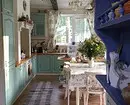 Tirai di dapur dengan gaya Provence: tips untuk memilih dan model yang sebenarnya 7338_7