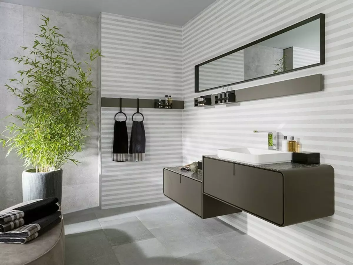 Beige badeværelse interiør: 11 design ideer 7452_17