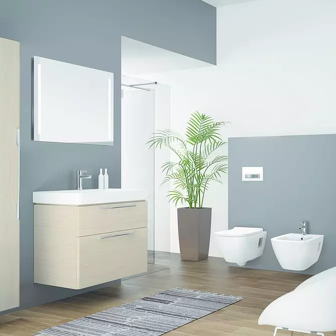 Intérieur de la salle de bain beige: 11 idées de design 7452_25