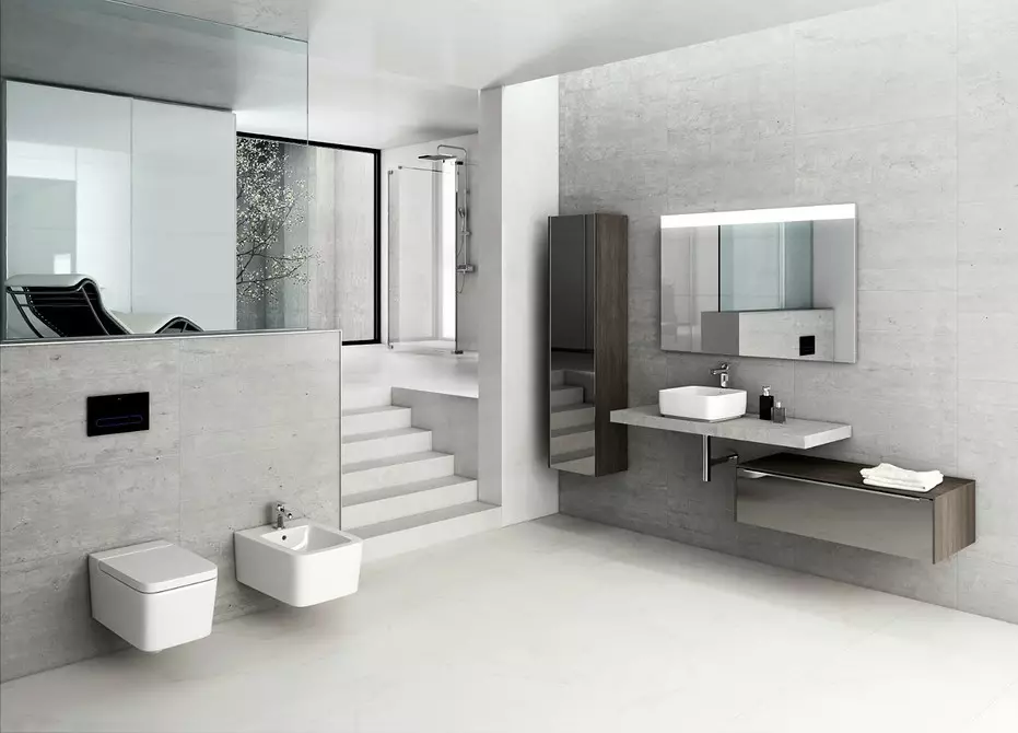 Beige Bathroom Mambo ya Ndani: 11 Design Mawazo. 7452_35