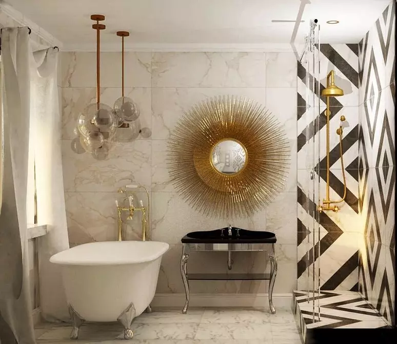 Interni del bagno beige: 11 idee di design 7452_72