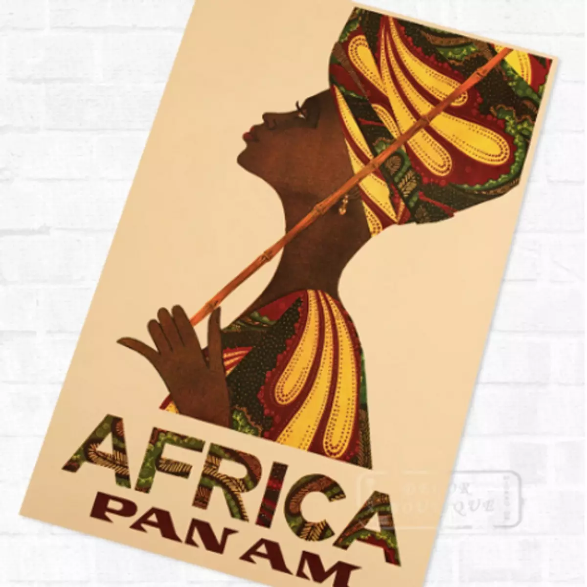 Африка мотивлары белән плакат